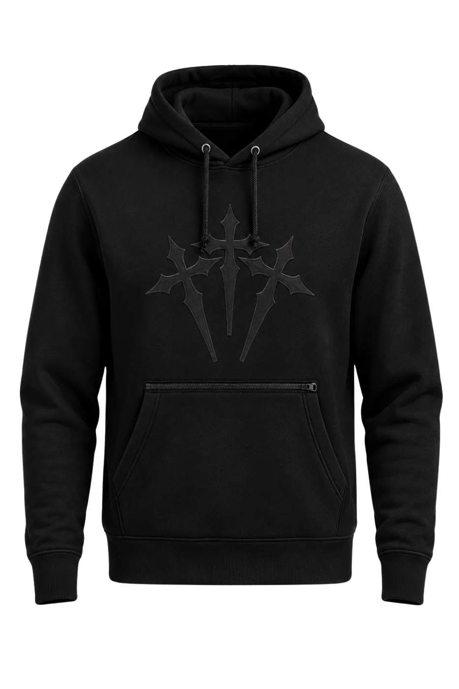 Hoodie negro Triple Cross